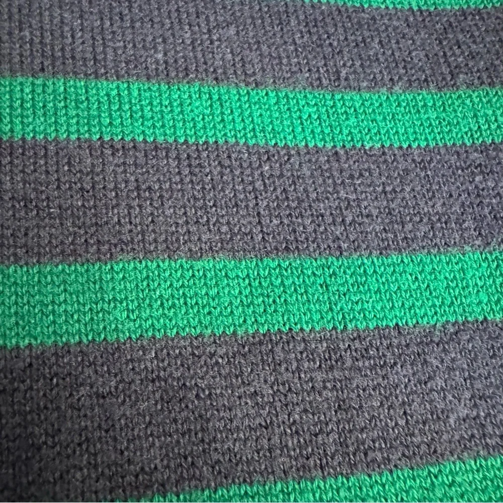 MICHAEL Michael Kors Striped Navy & Green Knit Dress Nautical Business Size L